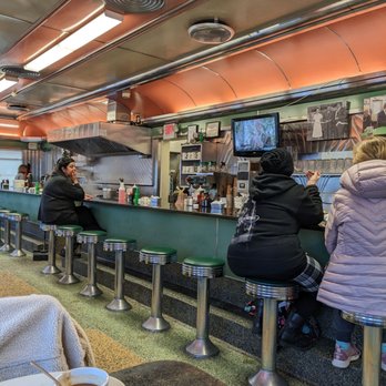 Al Mac’s Diner interior Fall River Massachusetts 1950s