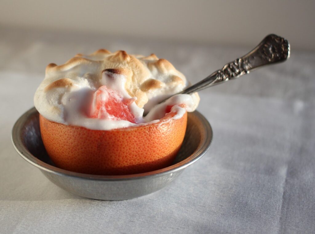 Breakfast's Sweet Surprise: Grapefruit Alaska
