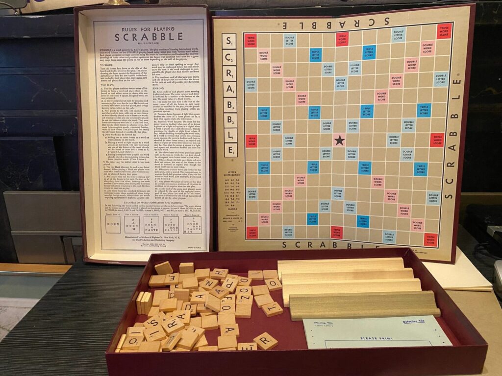 RARE 1950 Scrabble Game