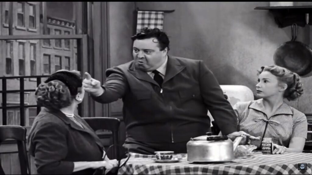 Ralph's infamous outburst, "YOU ARE A BLABBERMOUTH! A BLAAAAABERMOUTH!" is comedy gold from family dynamics.