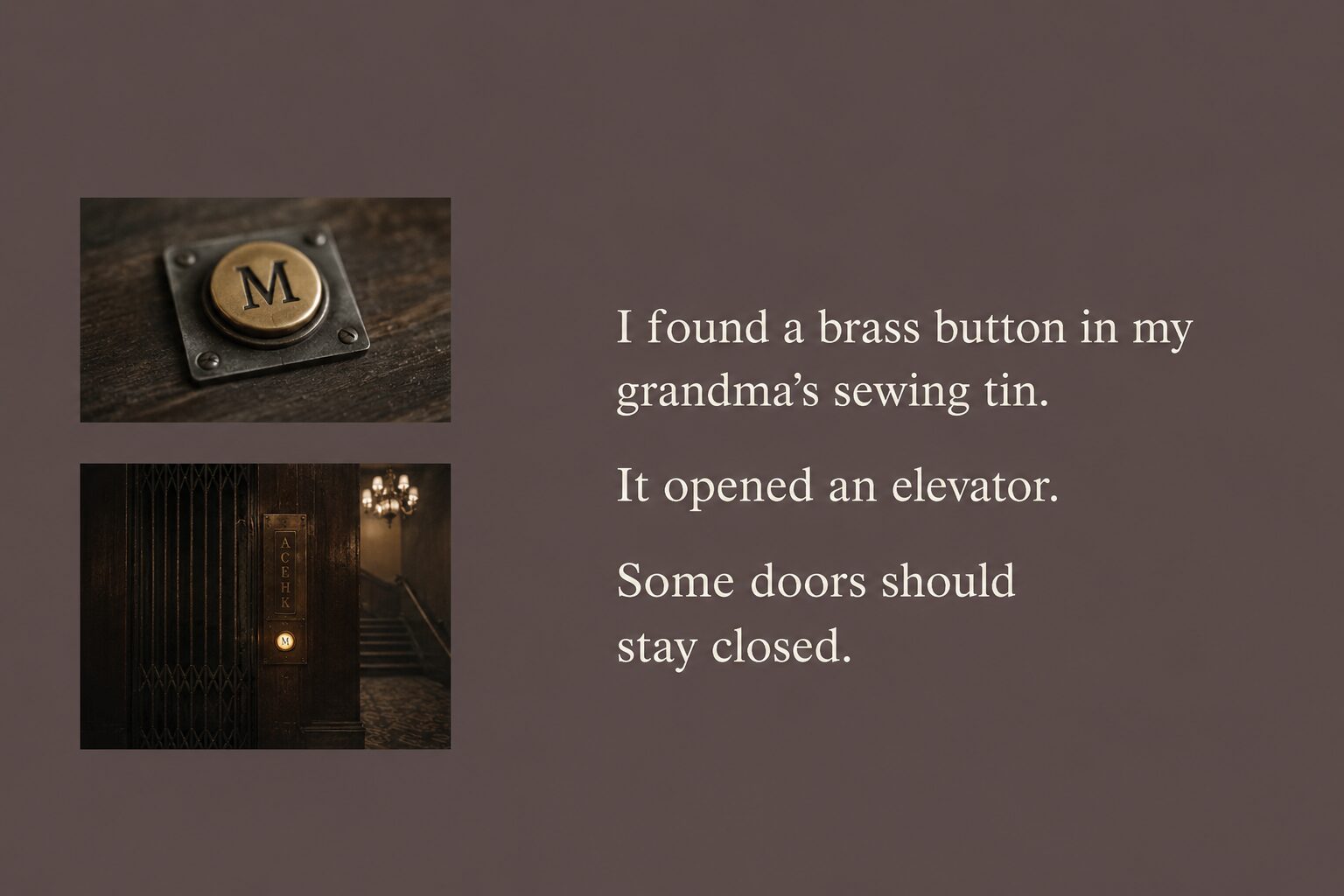 brass button